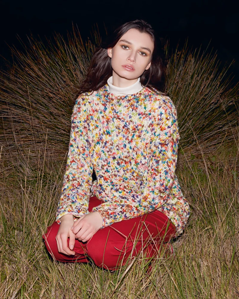 Lang Yarns Mosaic 0004 Rot/Türkis/Gelb/Grün