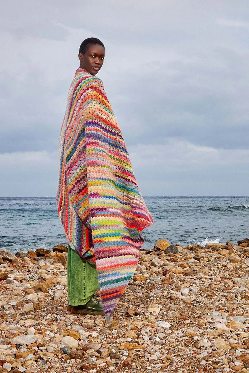 Lang Yarns Infinity 0001 Regenbogen-Wasserfall