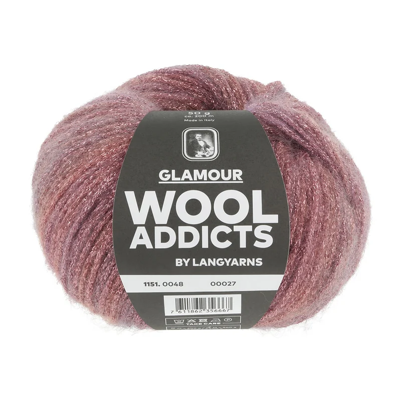 Lang Yarns Glamour 0048 Dunkelrosa/Rosa