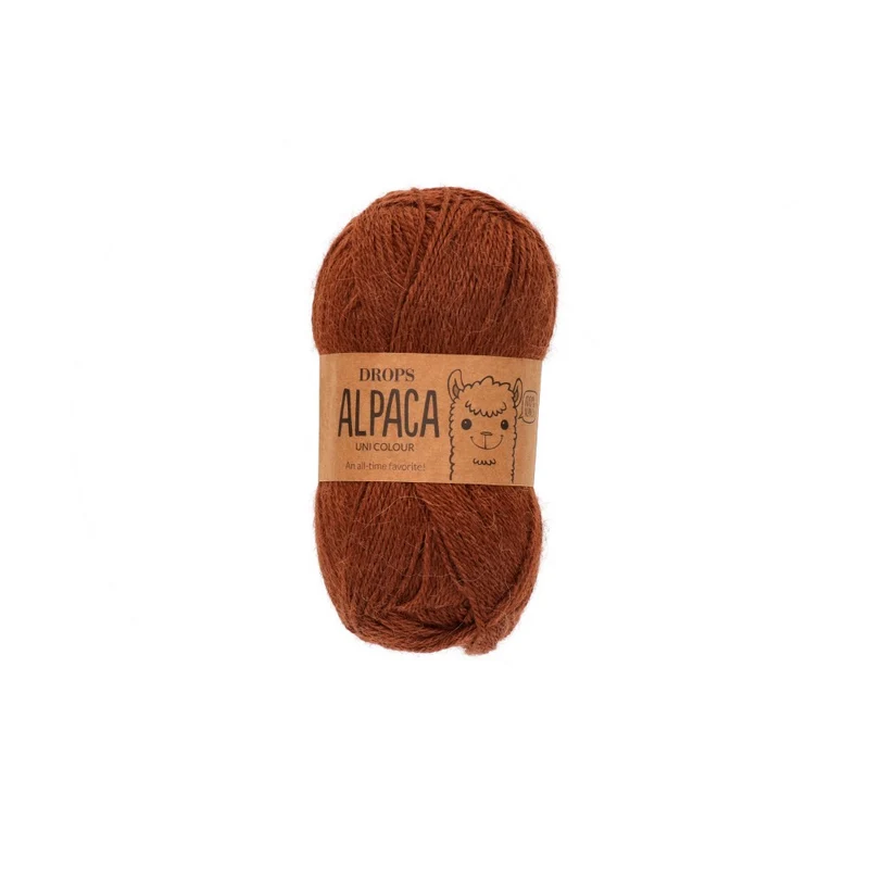 DROPS Alpaka Uni Colour 9041 Kupferbraun