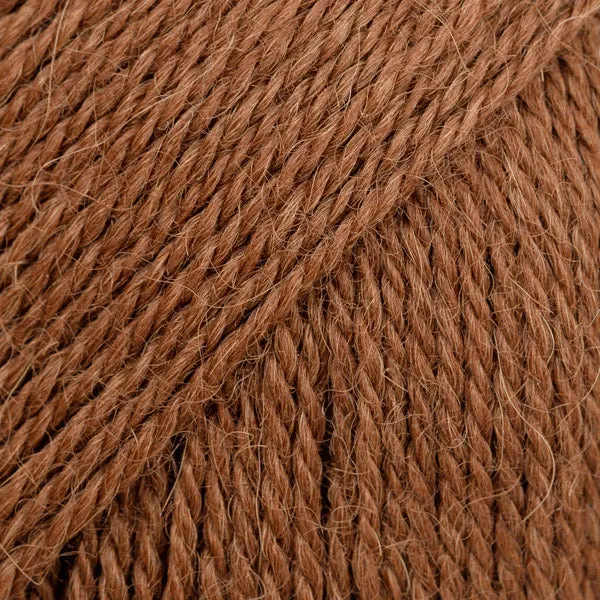 DROPS Alpaka Uni Colour 9041 Kupferbraun