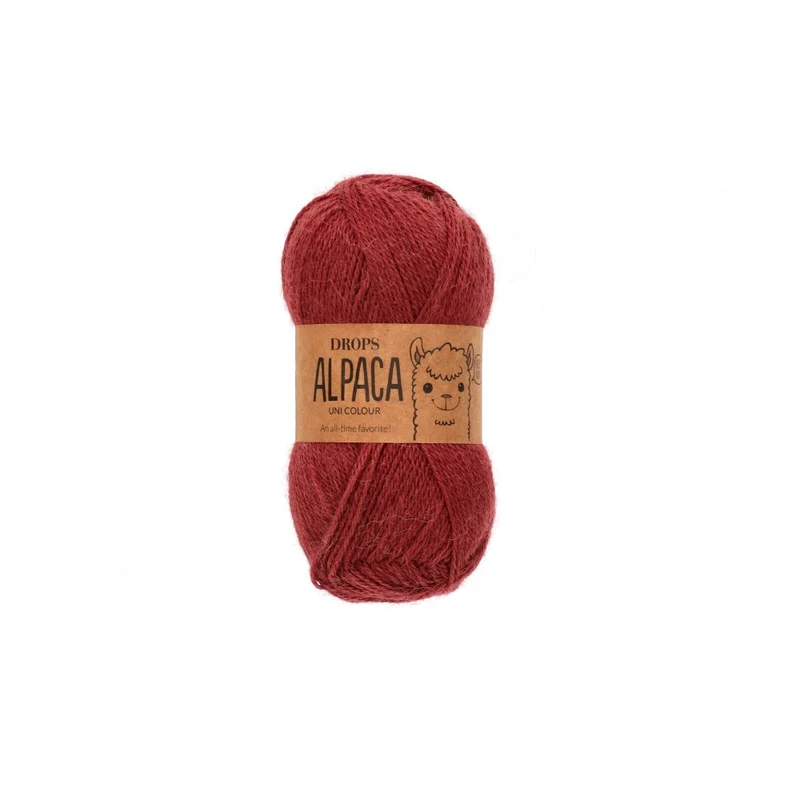 DROPS Alpaka Uni Colour 9040 Stechpalmenbeere