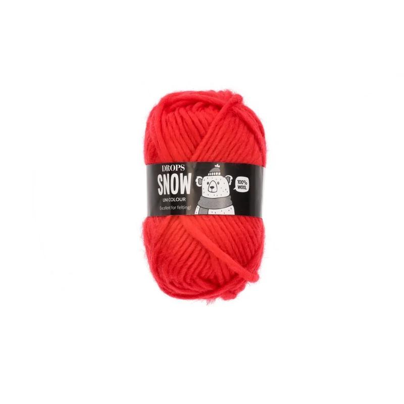 Drops Snow Uni Colour 120 Rot