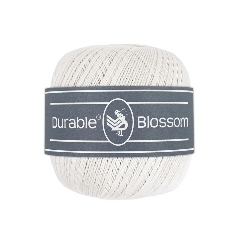 Durable Blossom 310 White Strick- und Häkelgarn