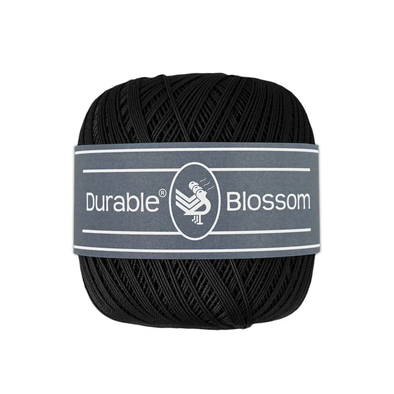 Durable Blossom 325 Black Strick- und Häkelgarn