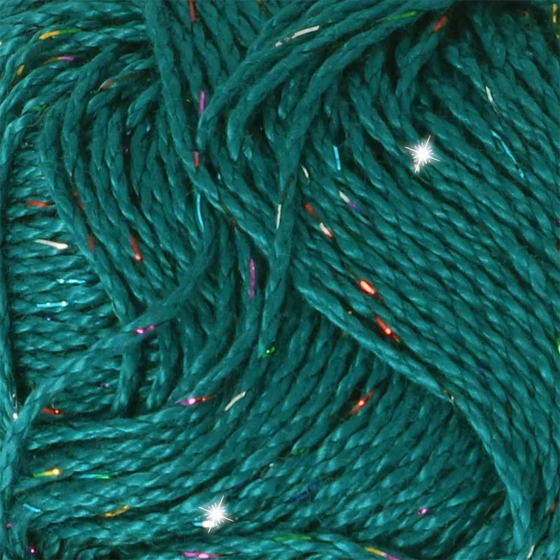 Scheepjes Catona Shine 50 g 401-R Dark Teal – Rainbow