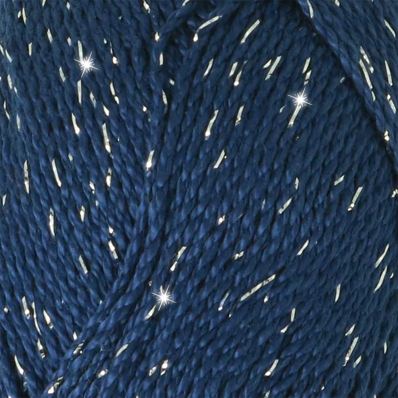 Scheepjes Catona Shine 50 g 527-S Midnight – Silber
