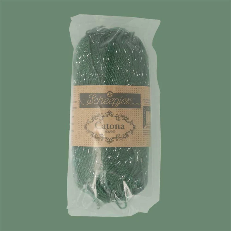 Scheepjes Catona Shine 50 g 525-S Fir – Silber