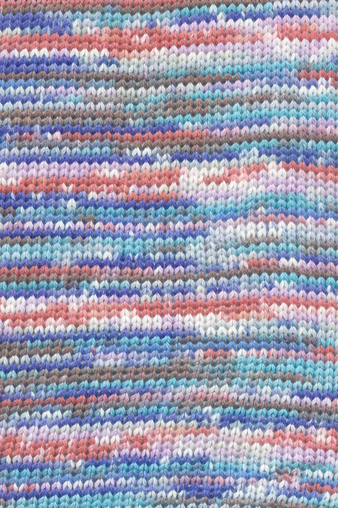 Lang Yarns Lisboa 0009 Marineblau/Rostrot/Braun/Lavendel