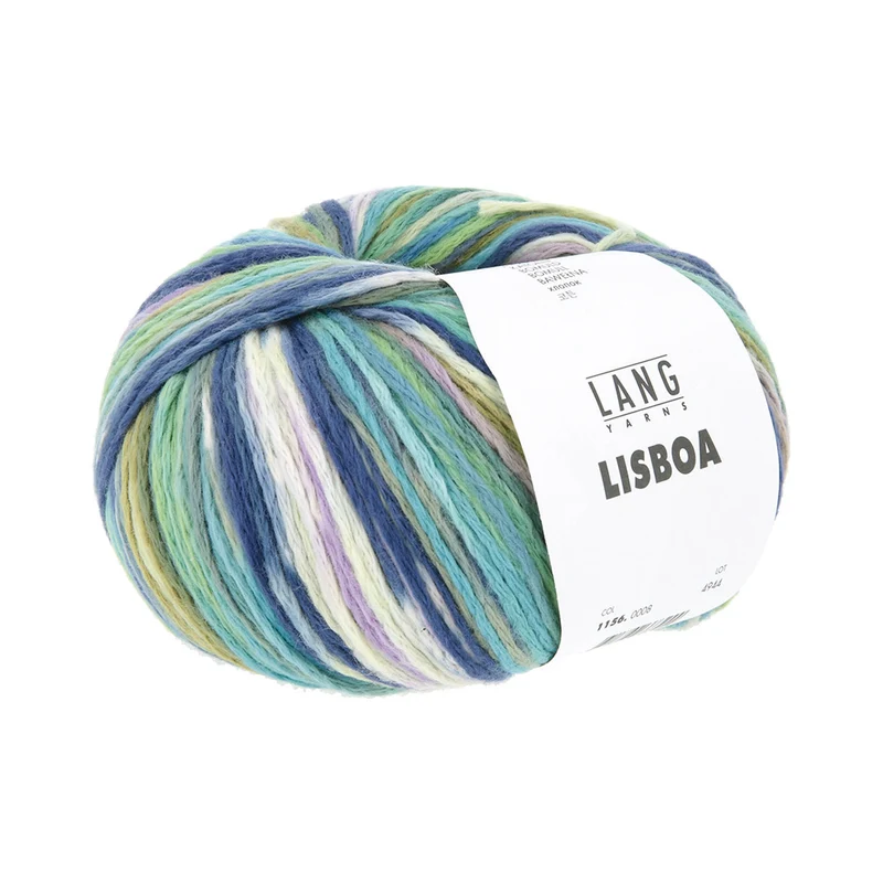 Lang Yarns Lisboa 0008 Grün/Marineblau/Oliv/Lavendel
