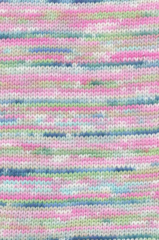 Lang Yarns Lisboa 0012 Rosa/Rosa/Marineblau/Hellgrün