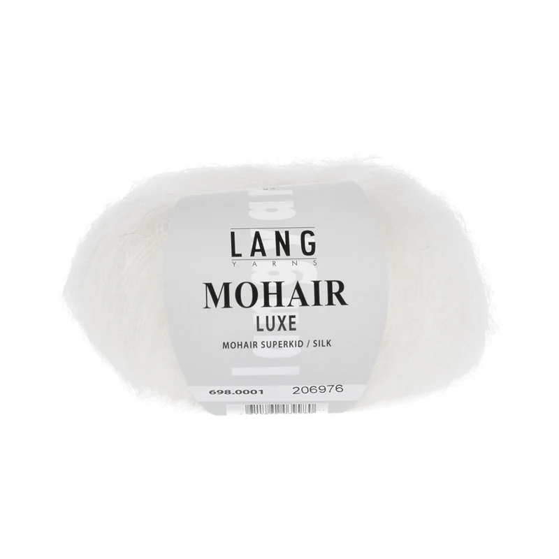 Lang Yarns Mohair Luxe 0001 Weiß