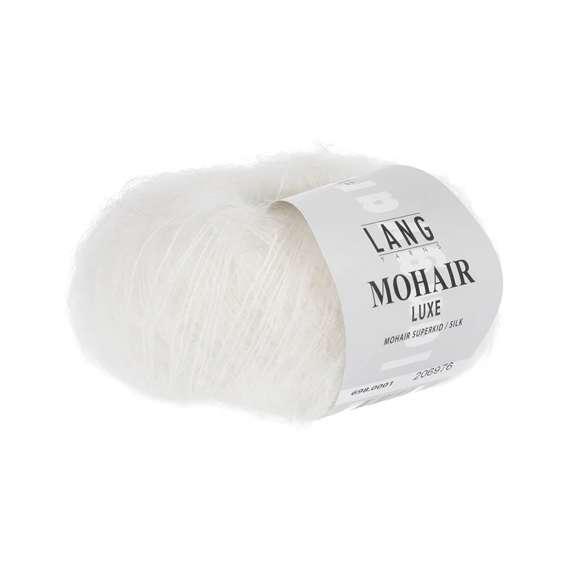 Lang Yarns Mohair Luxe 0001 Weiß