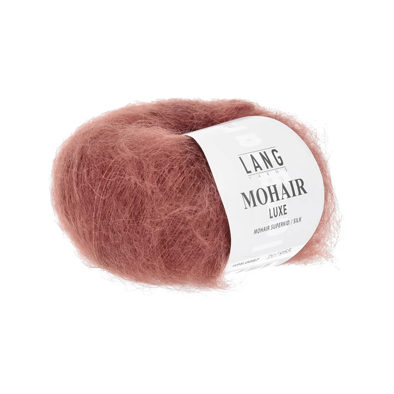 Lang Yarns Mohair Luxe 0087 Ziegelrot