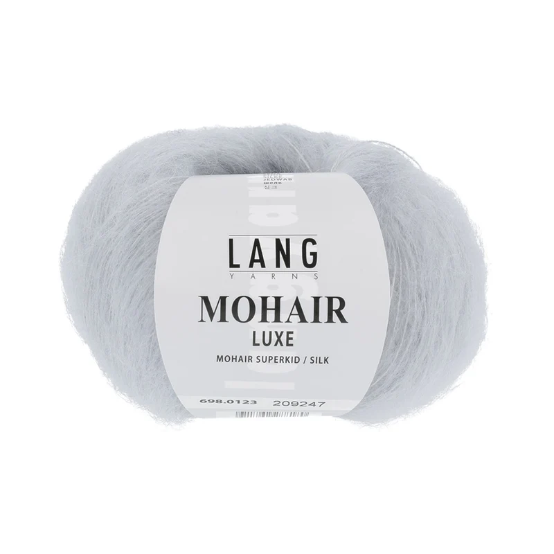 Lang Yarns Mohair Luxe 0123 Hellgrau