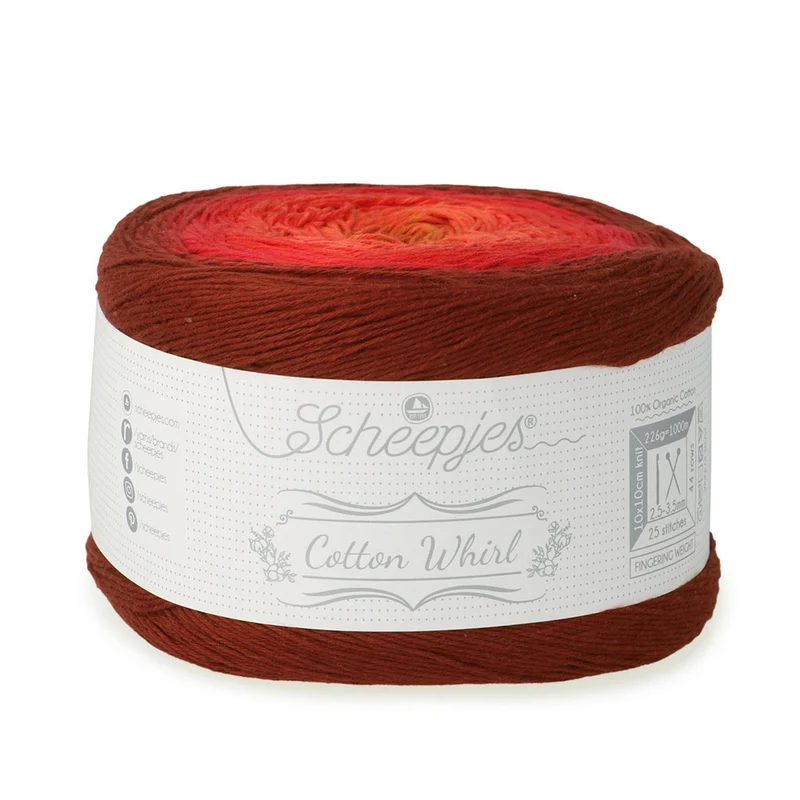 Scheepjes Cotton Whirl 738 Crimson Cloak