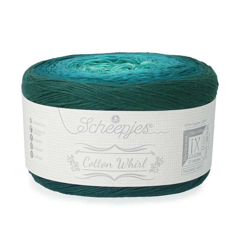 Scheepjes Cotton Whirl 737 Teal Tempest