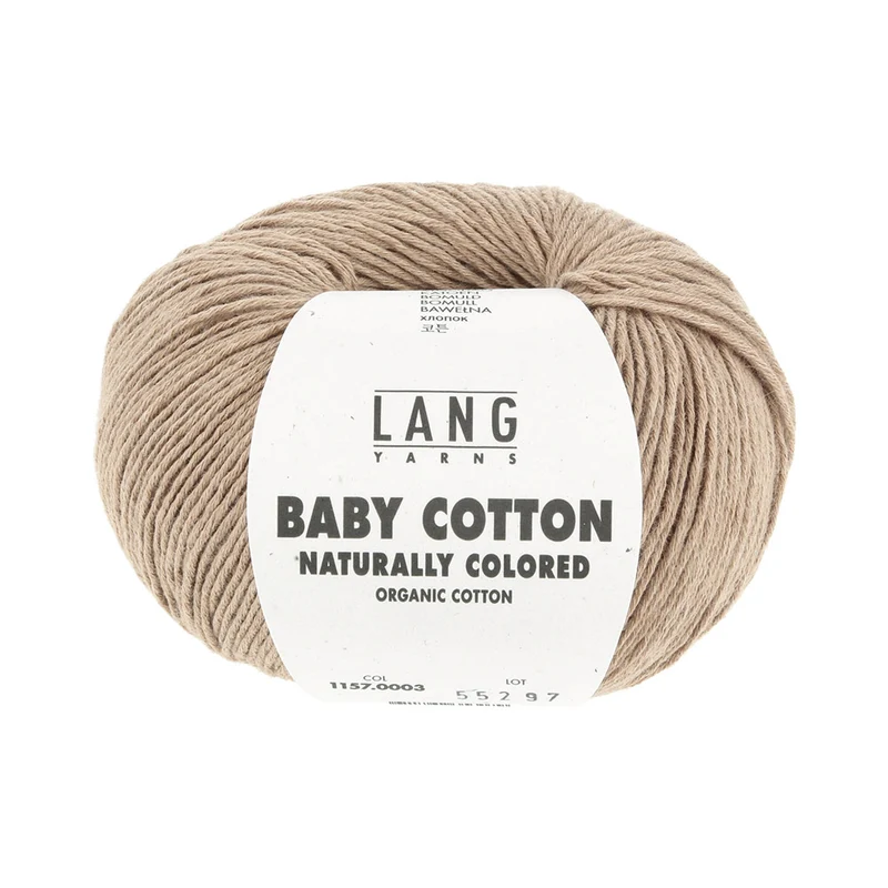 Lang Yarns Baby Cotton Naturally Colored 0003 Dunkelbraun