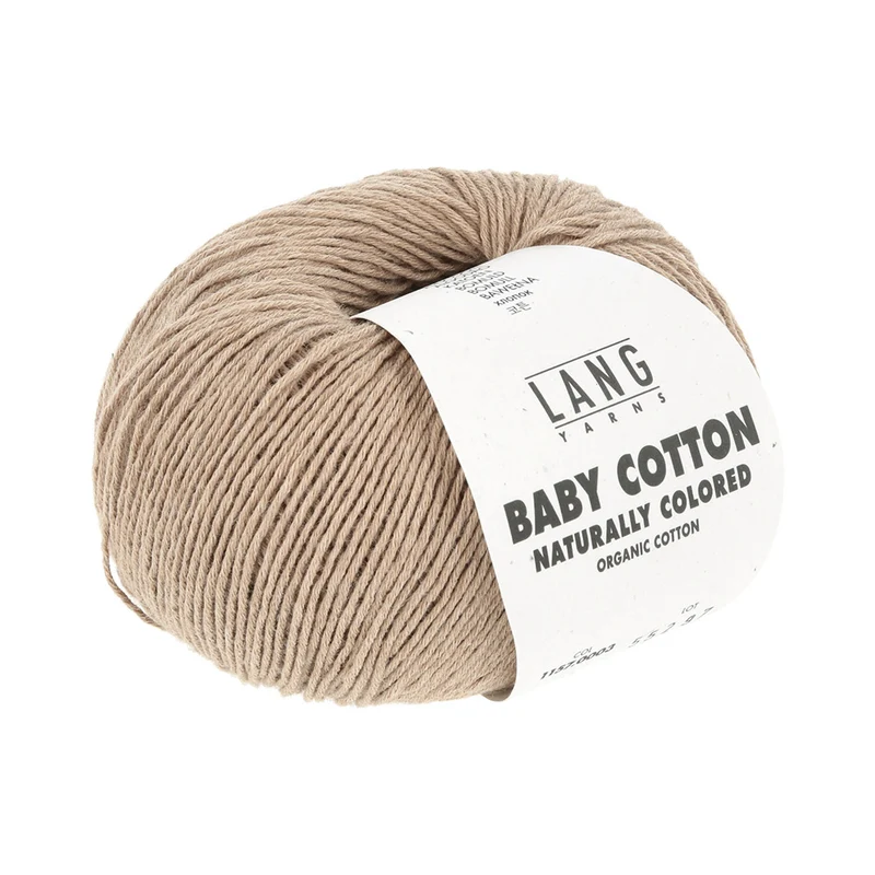 Lang Yarns Baby Cotton Naturally Colored 0003 Dunkelbraun