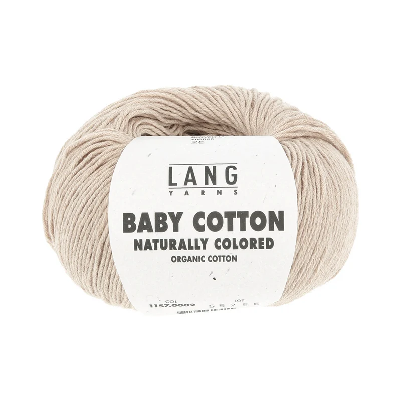 Lang Yarns Baby Cotton Naturally Colored 0002 Hellbraun