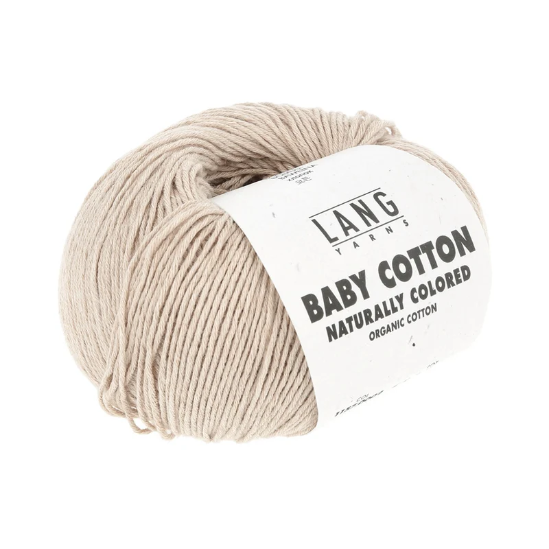 Lang Yarns Baby Cotton Naturally Colored 0002 Hellbraun