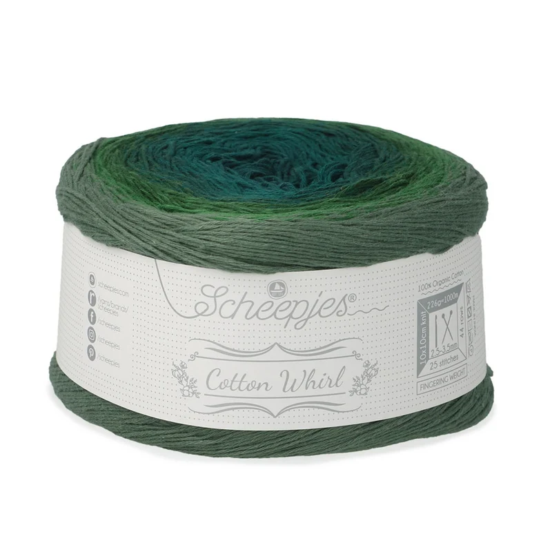 Scheepjes Cotton Whirl 745 Fog and Foliage