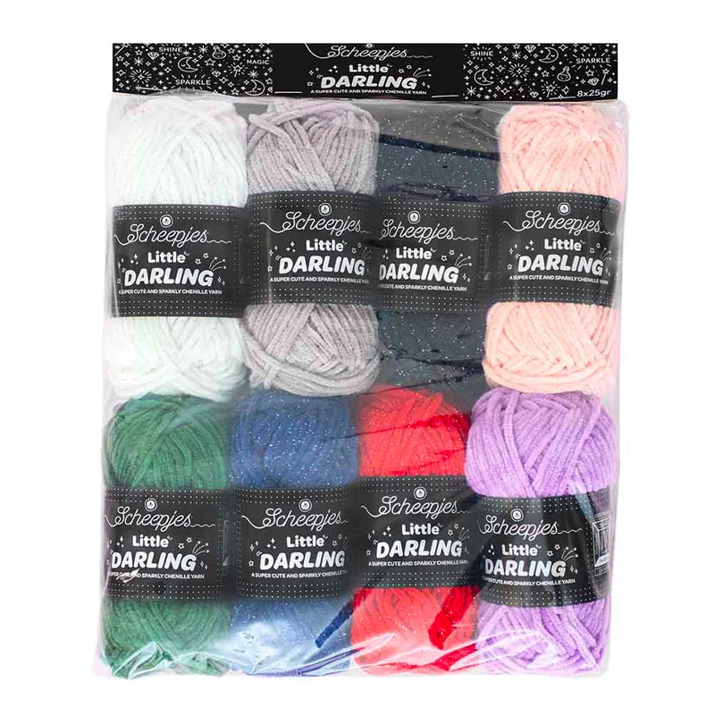 Scheepjes Little Darling Sparkle Farbpaket 8 x 25 g