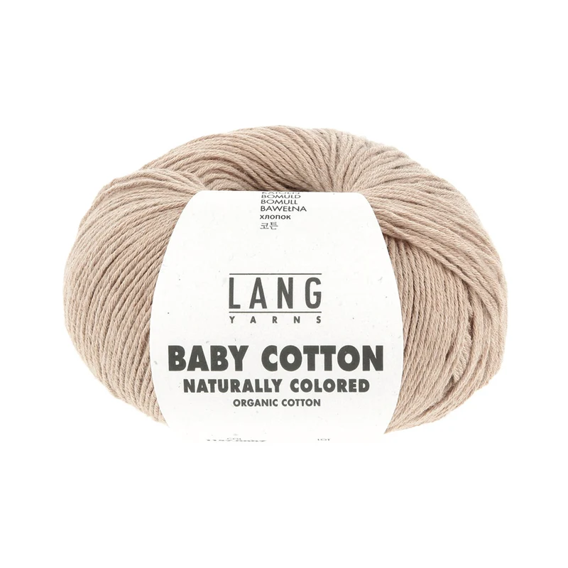 Lang Yarns Baby Cotton Naturally Colored 0007 Hellbraun