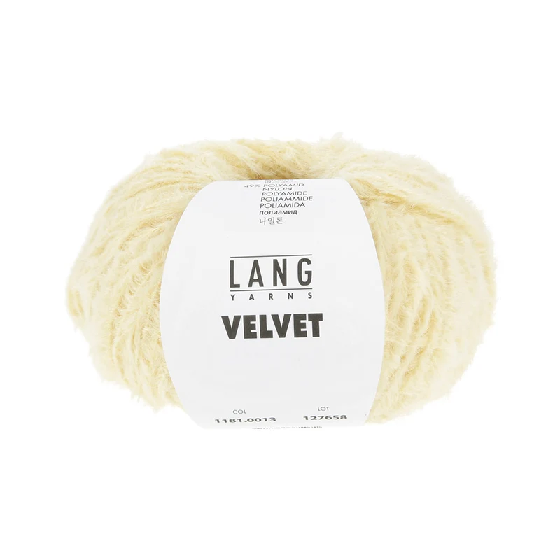 Lang Yarns Velvet 0013 Hellgelb