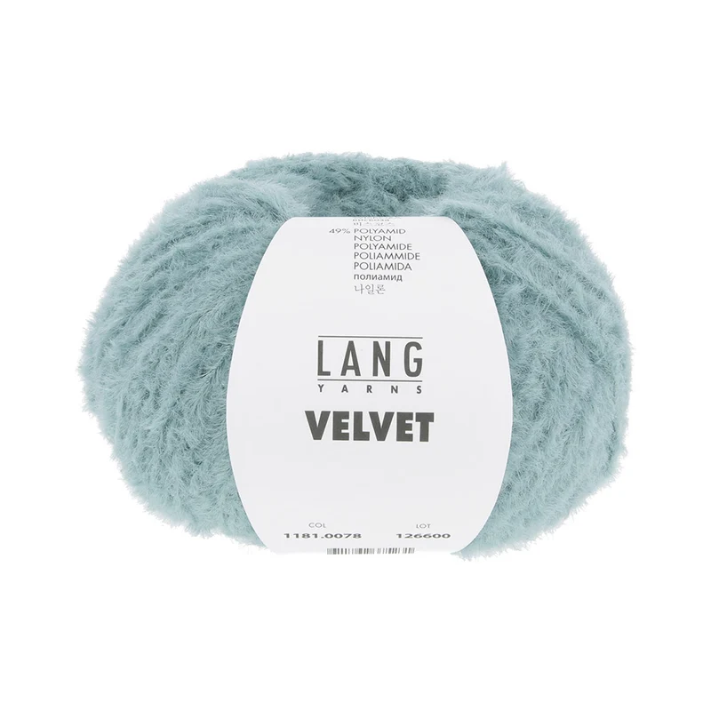 Lang Yarns Velvet 0078 Hell-Türkis
