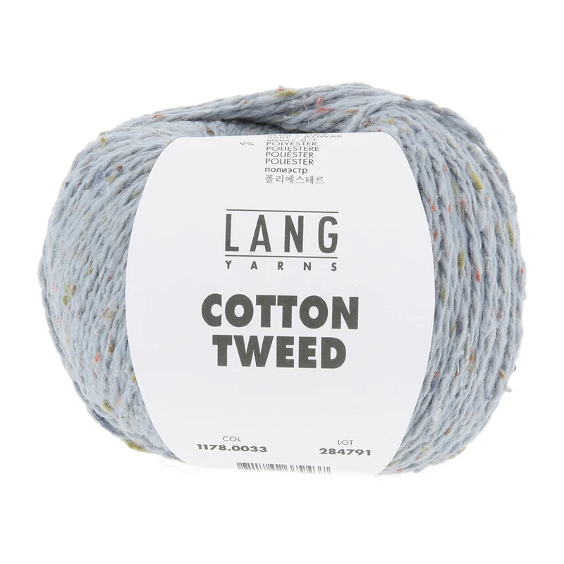 Lang Yarns Cotton Tweed 0033 Hellblau