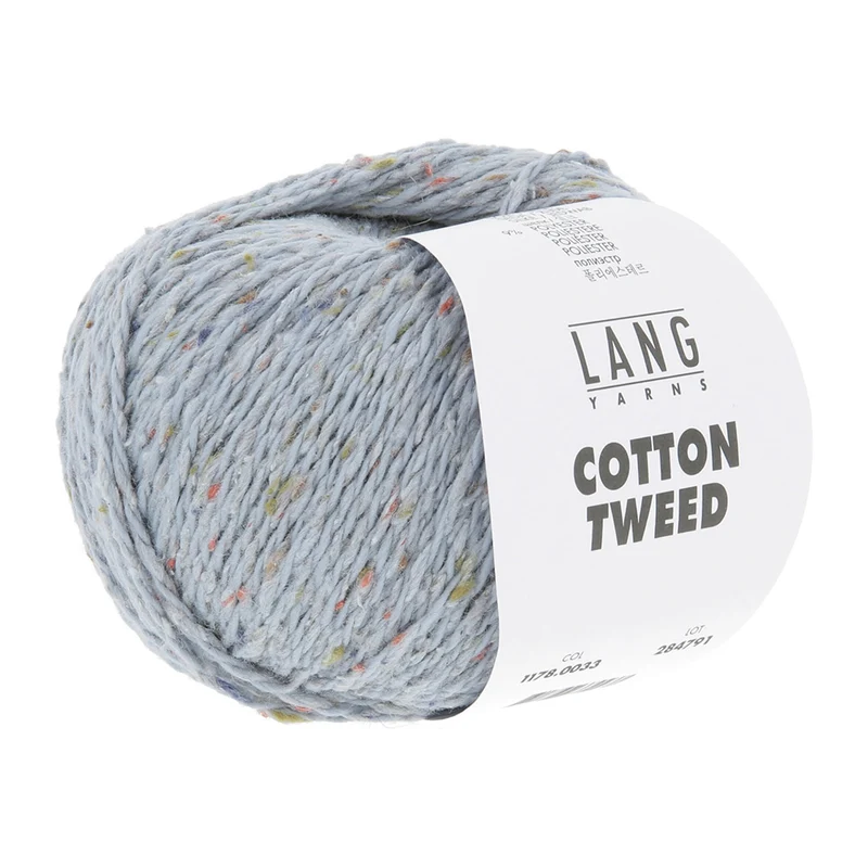 Lang Yarns Cotton Tweed 0033 Hellblau