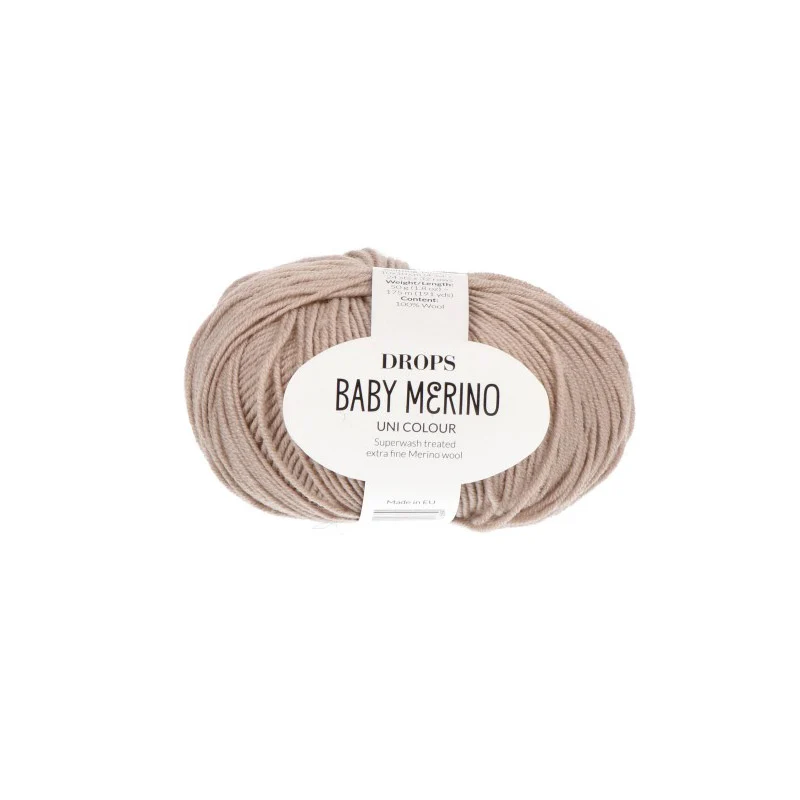 DROPS Baby Merino Uni Colour 064 Helles Eichenholz