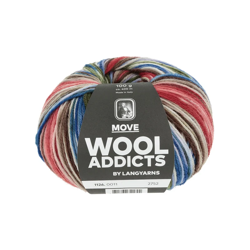 Lang Yarns Move 0011 Oliv/Blau/Rot