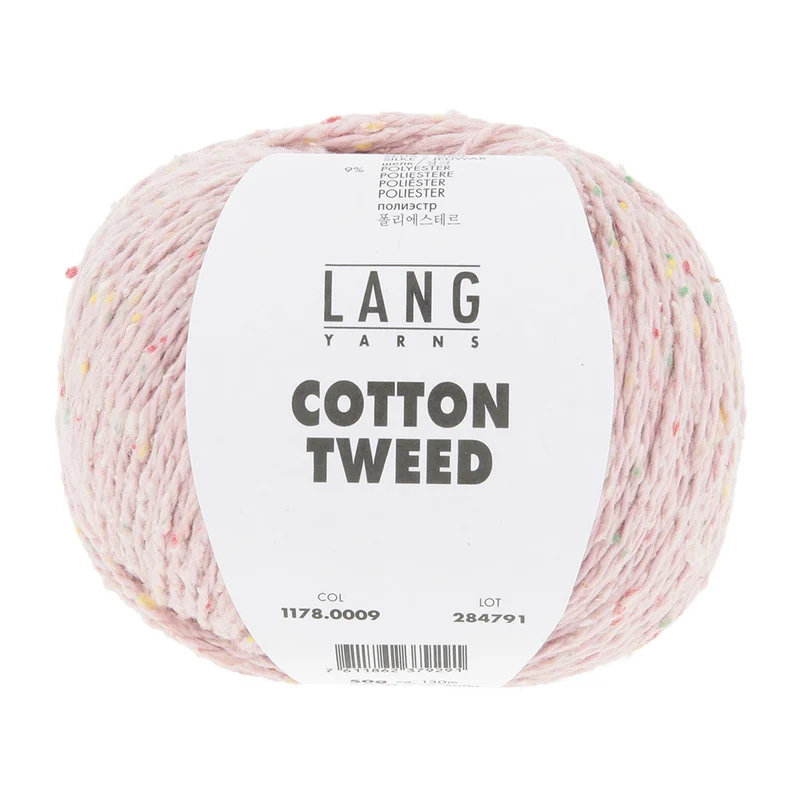 Lang Yarns Cotton Tweed 0009 Rosa