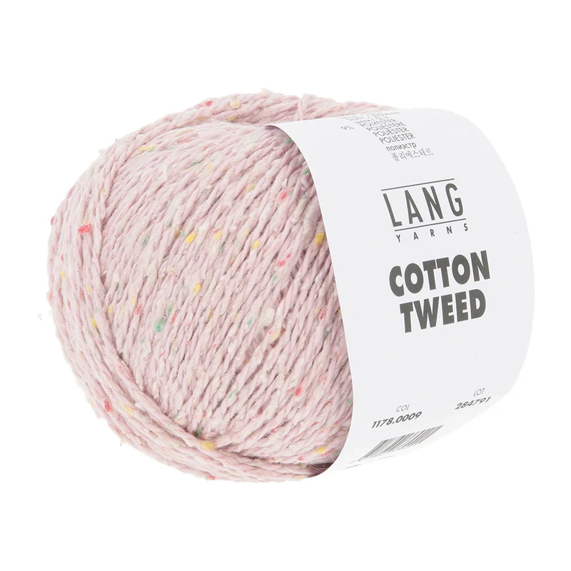 Lang Yarns Cotton Tweed 0009 Rosa