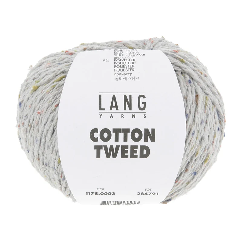 Lang Yarns Cotton Tweed 0003 Hellgrau