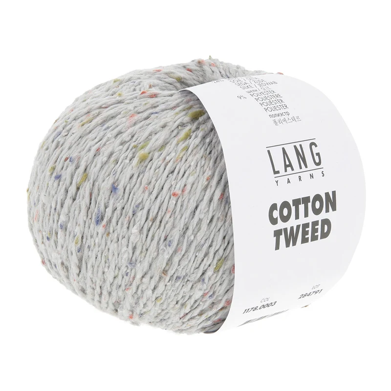 Lang Yarns Cotton Tweed 0003 Hellgrau