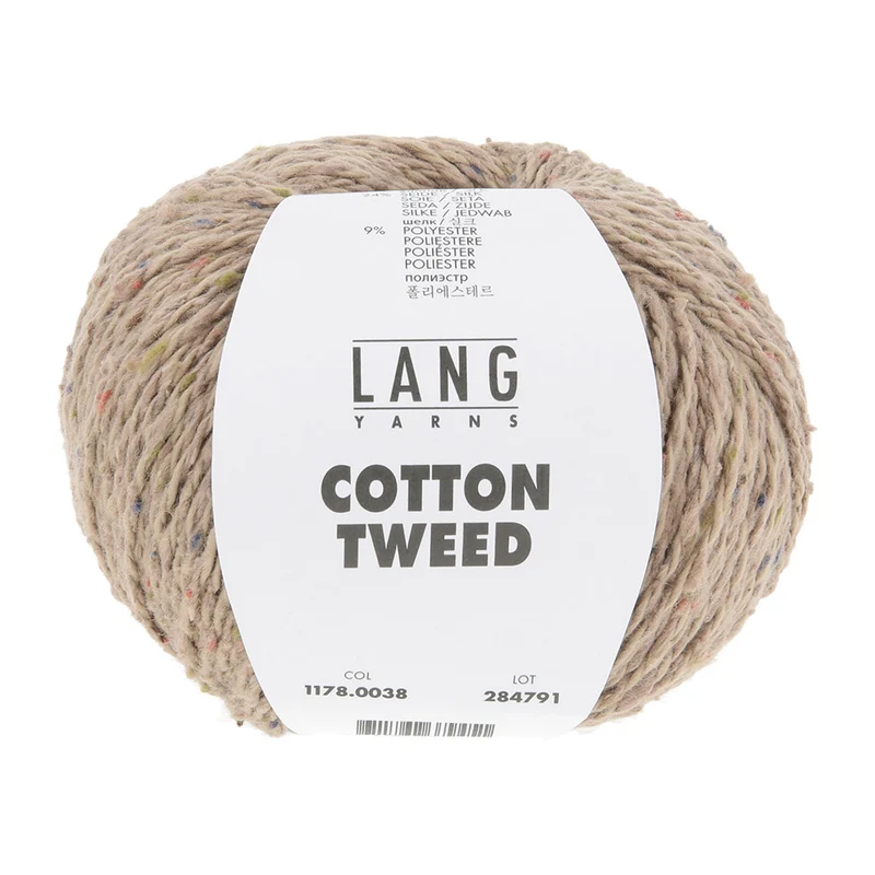 Lang Yarns Cotton Tweed 0038 Haselnuss