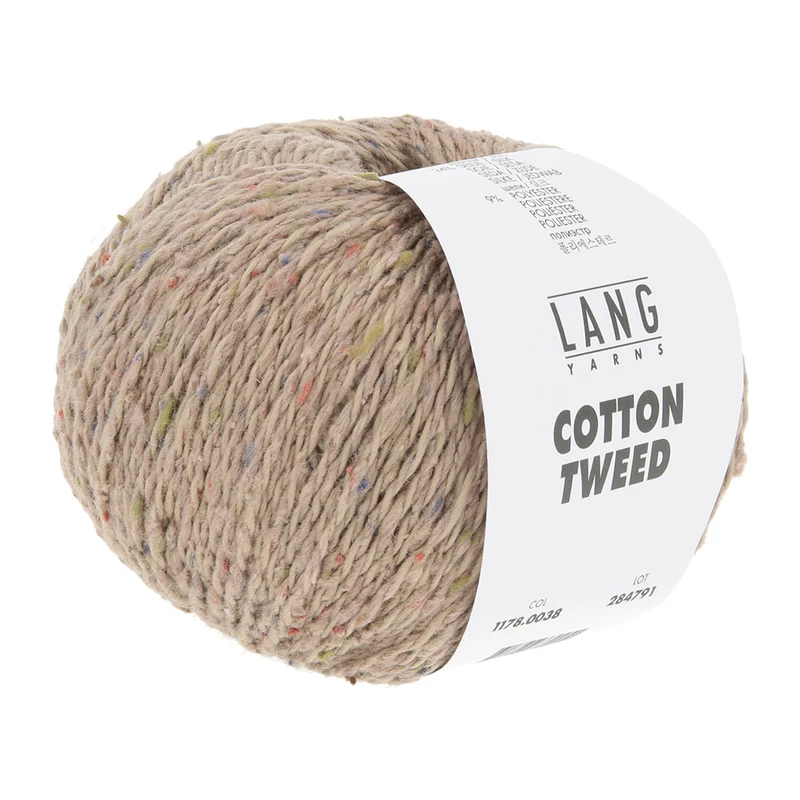 Lang Yarns Cotton Tweed 0038 Haselnuss