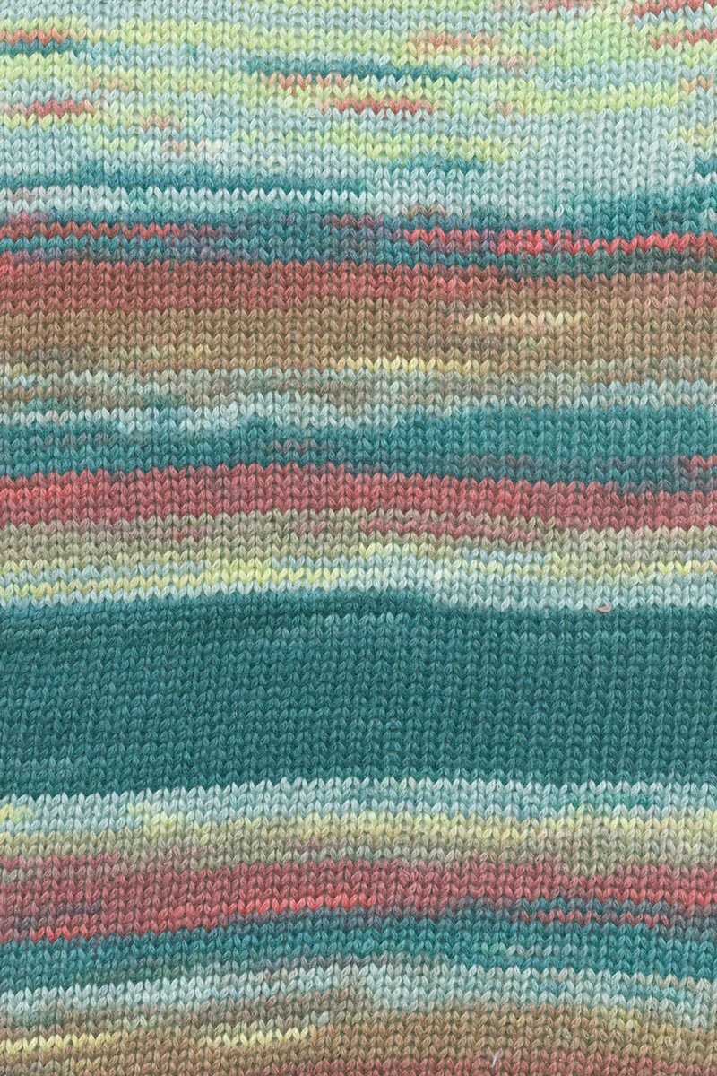 Lang Yarns Eternity 0001 Petrol/Beere/Hellblau/Hellgrün