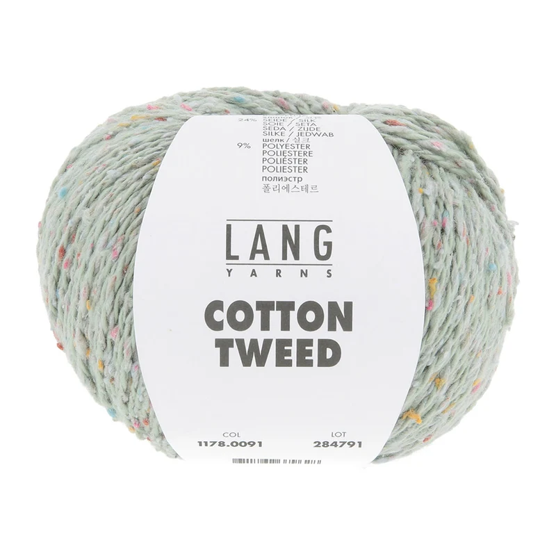 Lang Yarns Cotton Tweed 0091 Pastellgrün