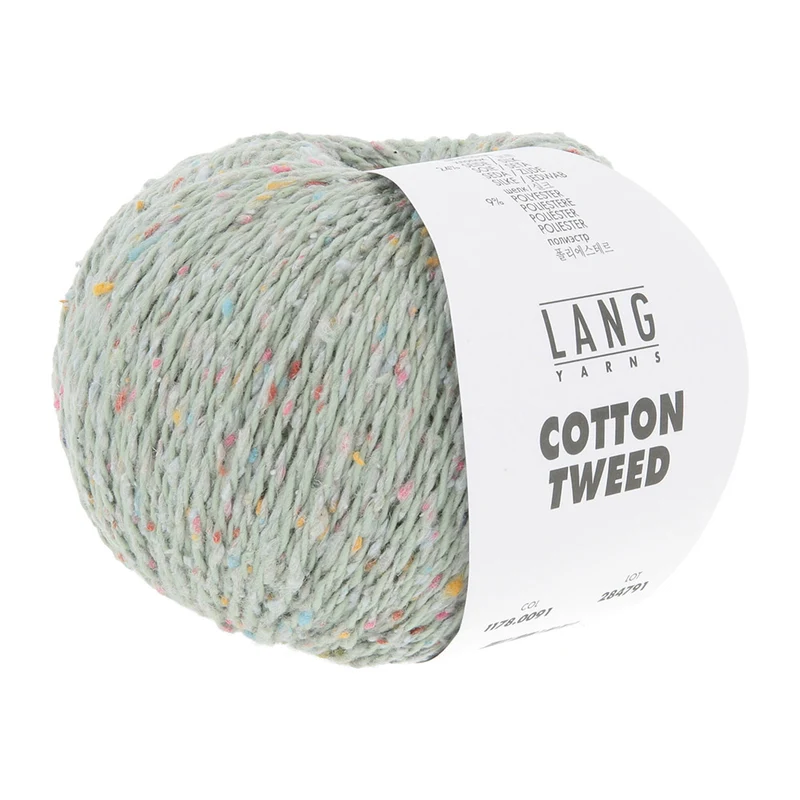 Lang Yarns Cotton Tweed 0091 Pastellgrün