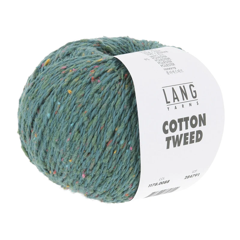 Lang Yarns Cotton Tweed 0088 Petrol