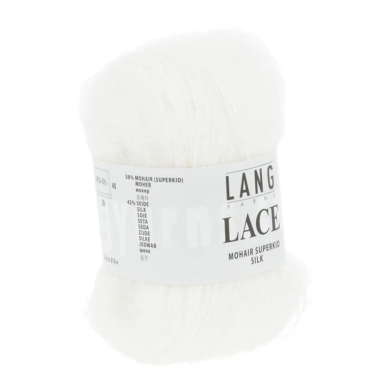 Lang Yarns Lace 0001 Weiß