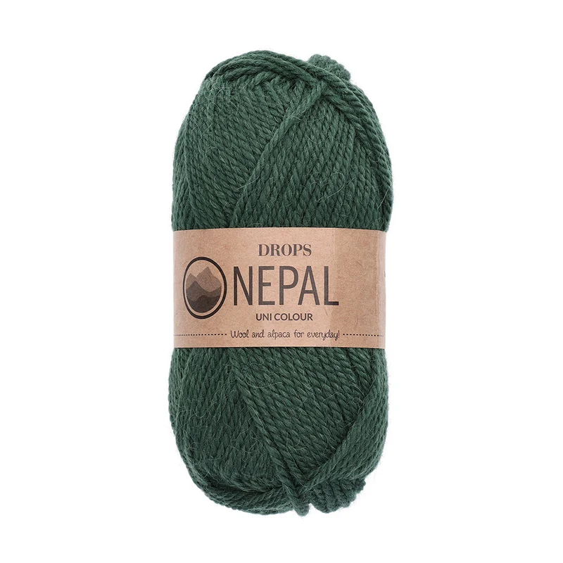DROPS Nepal Uni Colour 8921 Dunkles Efeu