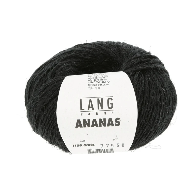 Lang Yarns Ananas 0004 Schwarz