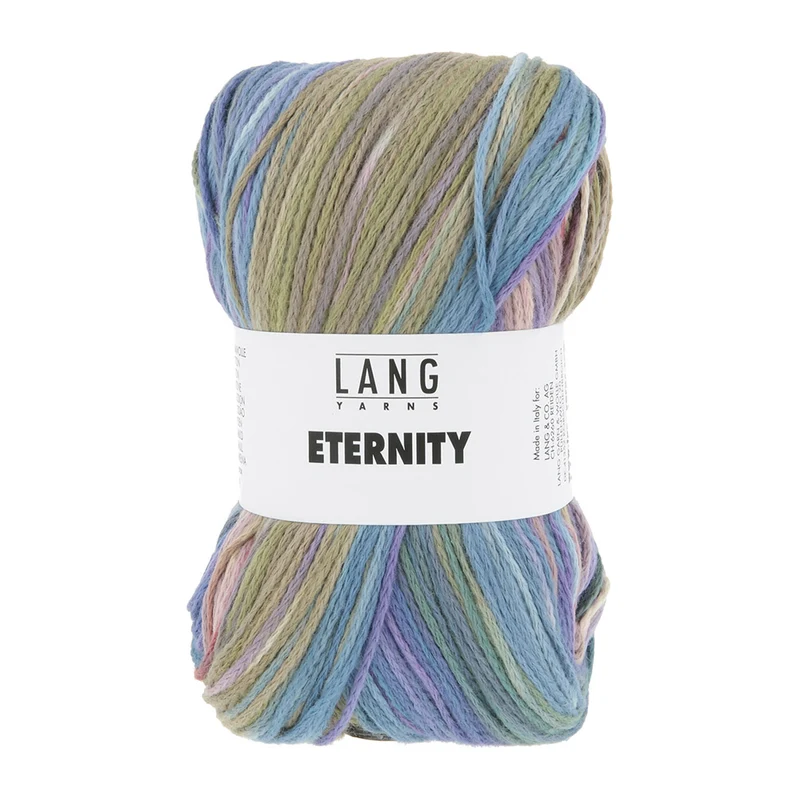 Lang Yarns Eternity 0004 Periwinkle/Blau/Beere/Olive
