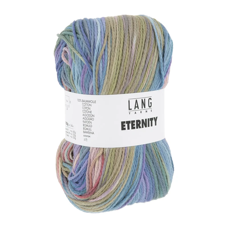 Lang Yarns Eternity 0004 Periwinkle/Blau/Beere/Olive