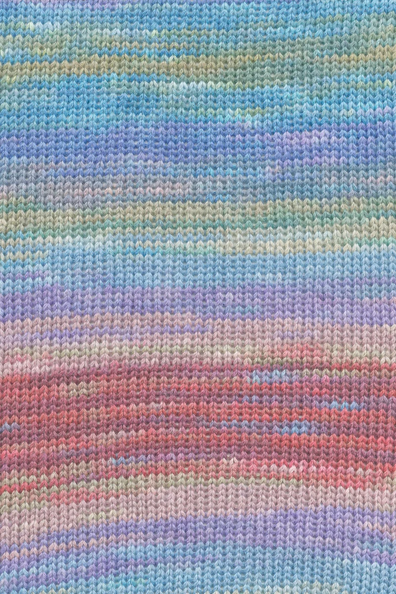 Lang Yarns Eternity 0004 Periwinkle/Blau/Beere/Olive